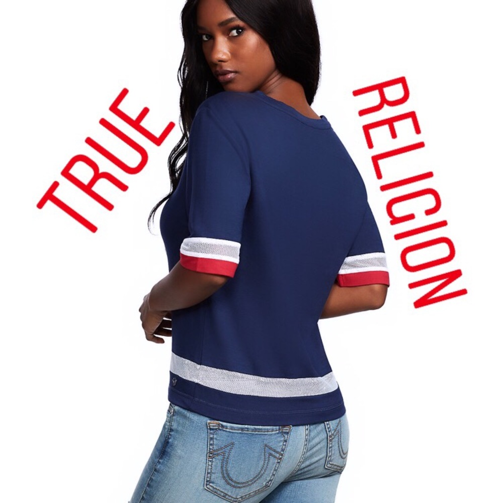 True Religion mesh top NWOT